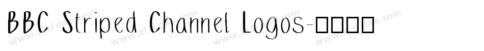 BBC Striped Channel Logos字体转换